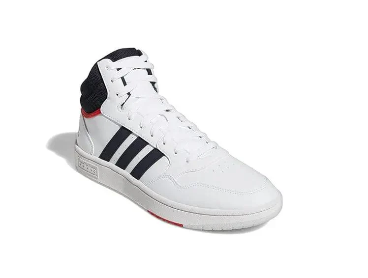 Zapatilla Adidas Hoops 3.0 Vintage Mid Hombre Blanco - Image 8