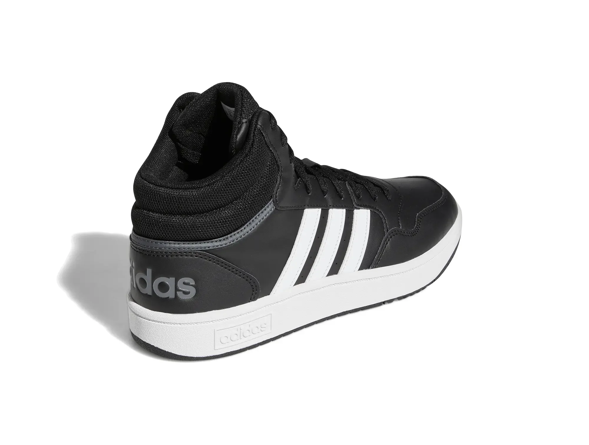 Zapatilla Adidas Hoops 3.0 Mid Cuero Hombre Negro - Image 15
