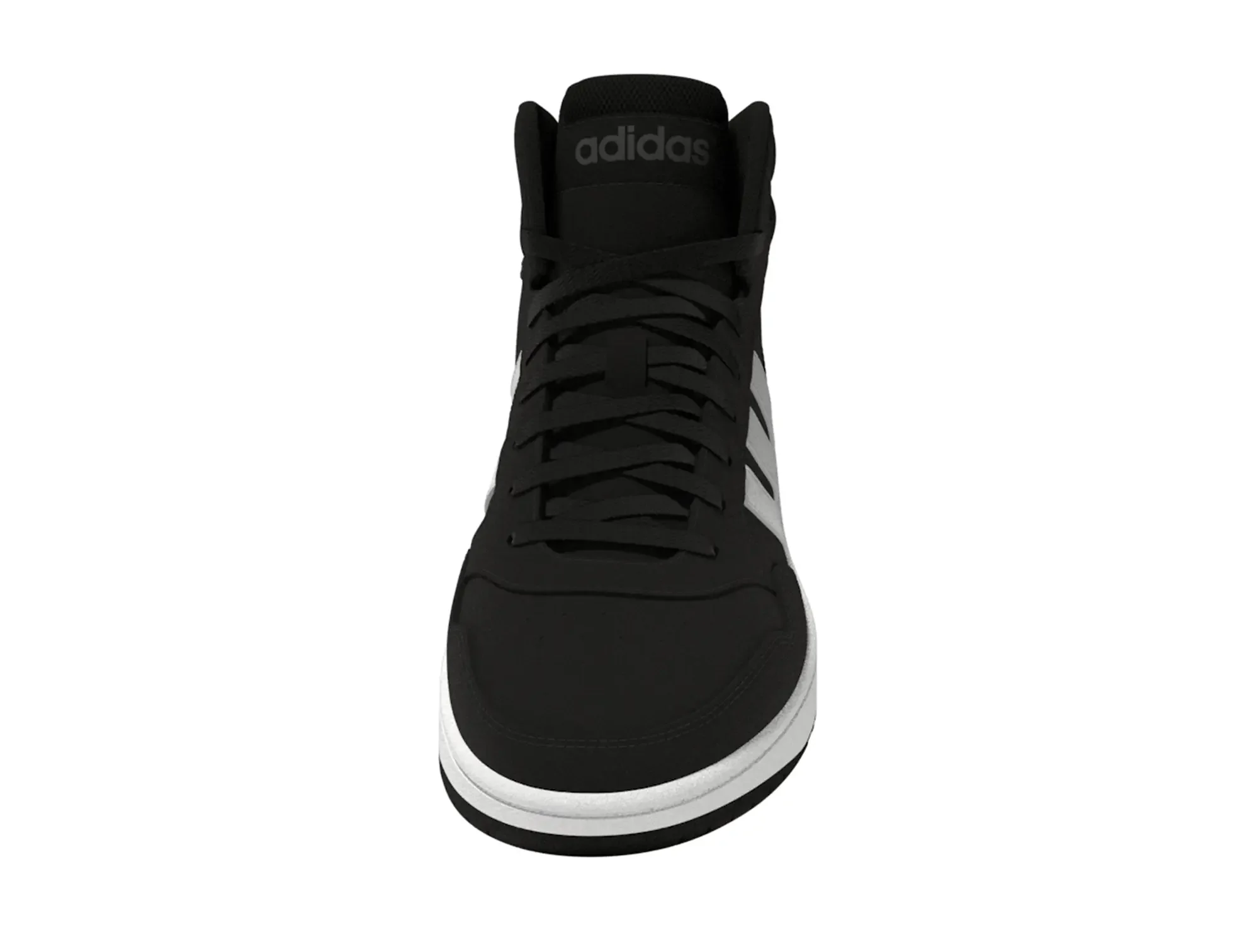 Zapatilla Adidas Hoops 3.0 Mid Cuero Hombre Negro - Image 5