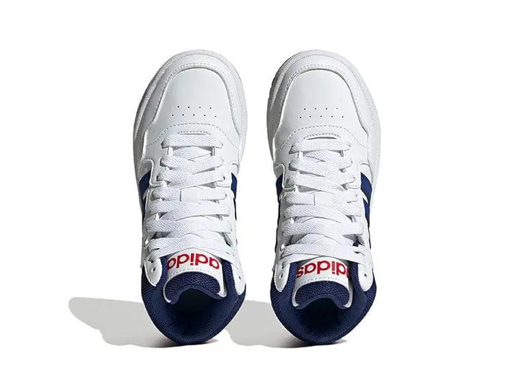 Zapatilla Adidas Hoops 3.0 Mid Niños Blanco - Image 2
