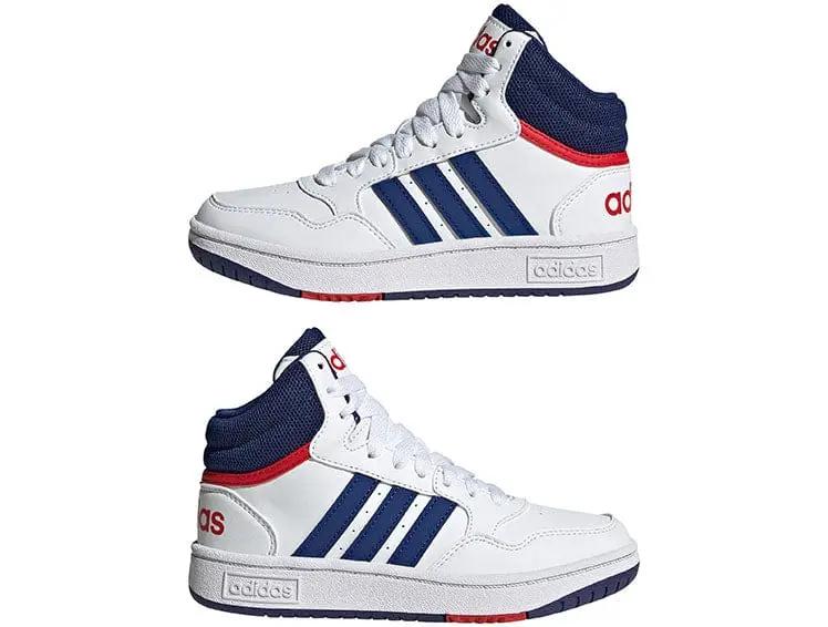 Zapatilla Adidas Hoops 3.0 Mid Niños Blanco - Image 5