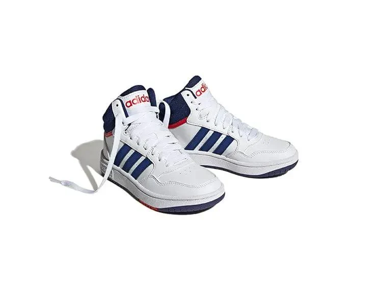 Zapatilla Adidas Hoops 3.0 Mid Niños Blanco - Image 6