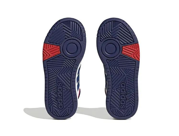 Zapatilla Adidas Hoops 3.0 Mid Niños Blanco - Image 8