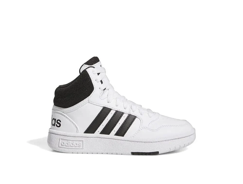 Zapatilla Adidas Hoops 3.0 Mid Niños Blanco