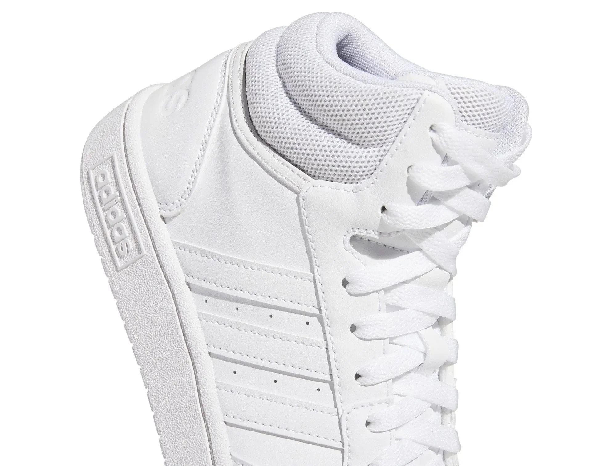 Zapatilla Adidas Hoops 3.0 Mid Mujer Mono Blanco - Image 6