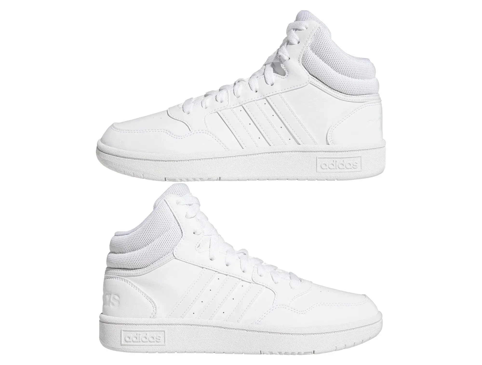 Zapatilla Adidas Hoops 3.0 Mid Mujer Mono Blanco - Image 8