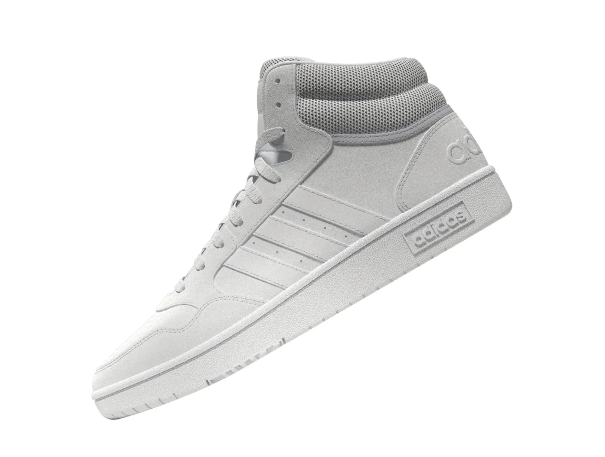 Zapatilla Adidas Hoops 3.0 Mid Mujer Mono Blanco - Image 9