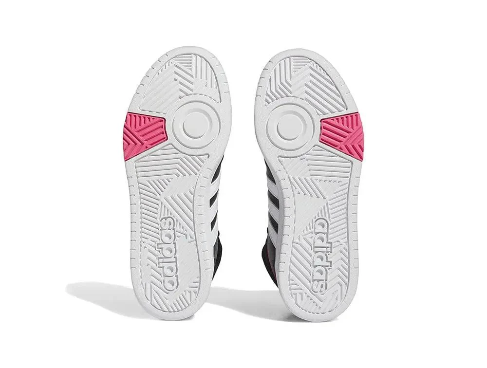 Zapatilla Adidas Hoops 3.0 Mid W Cuero Mujer Negro - Image 6