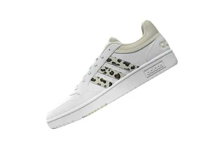 Zapatilla Adidas Hoops 3.0 Mujer Blanco Animal Print - Image 6