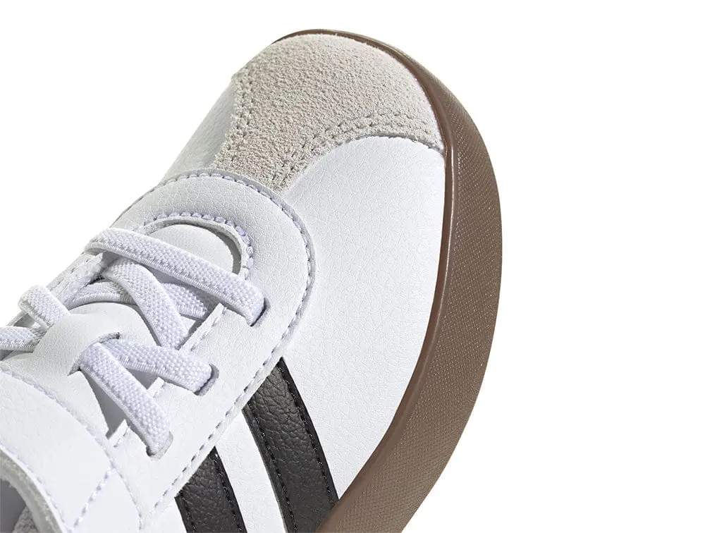Zapatilla Adidas Vl Court 3.0  Niños Negro/Suela Gum - Image 2