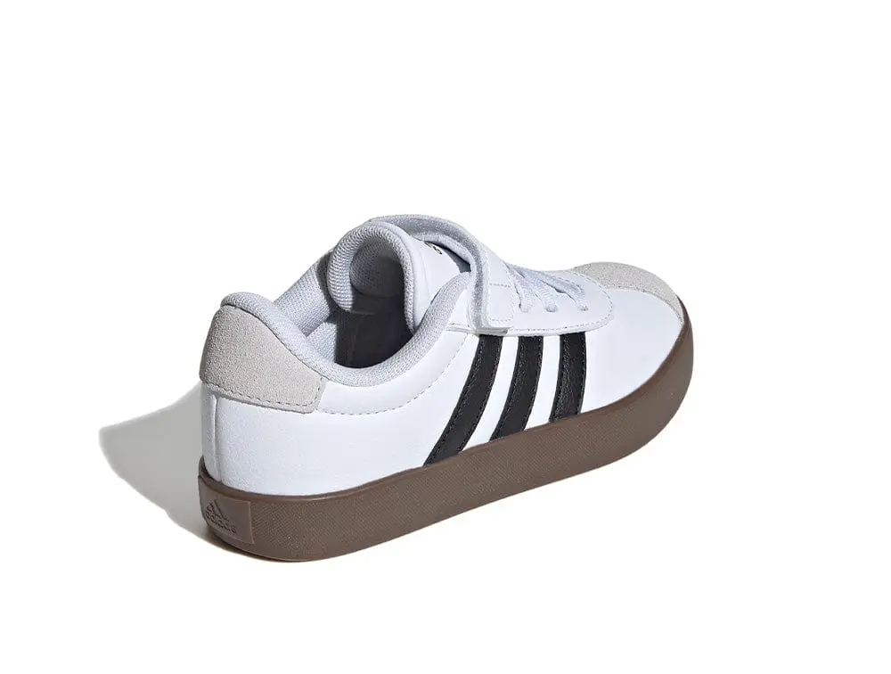 Zapatilla Adidas Vl Court 3.0  Niños Negro/Suela Gum - Image 6