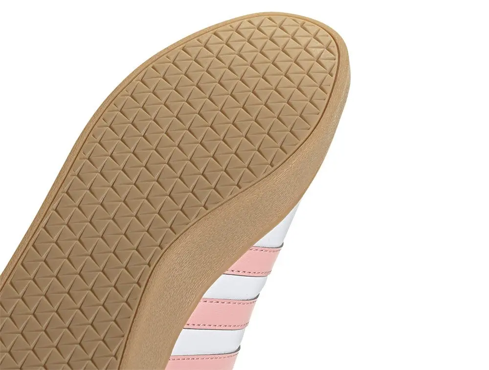 Zapatilla Adidas Vl Court Base Mujer Blanco - Rosado - Suela Gum - Image 6