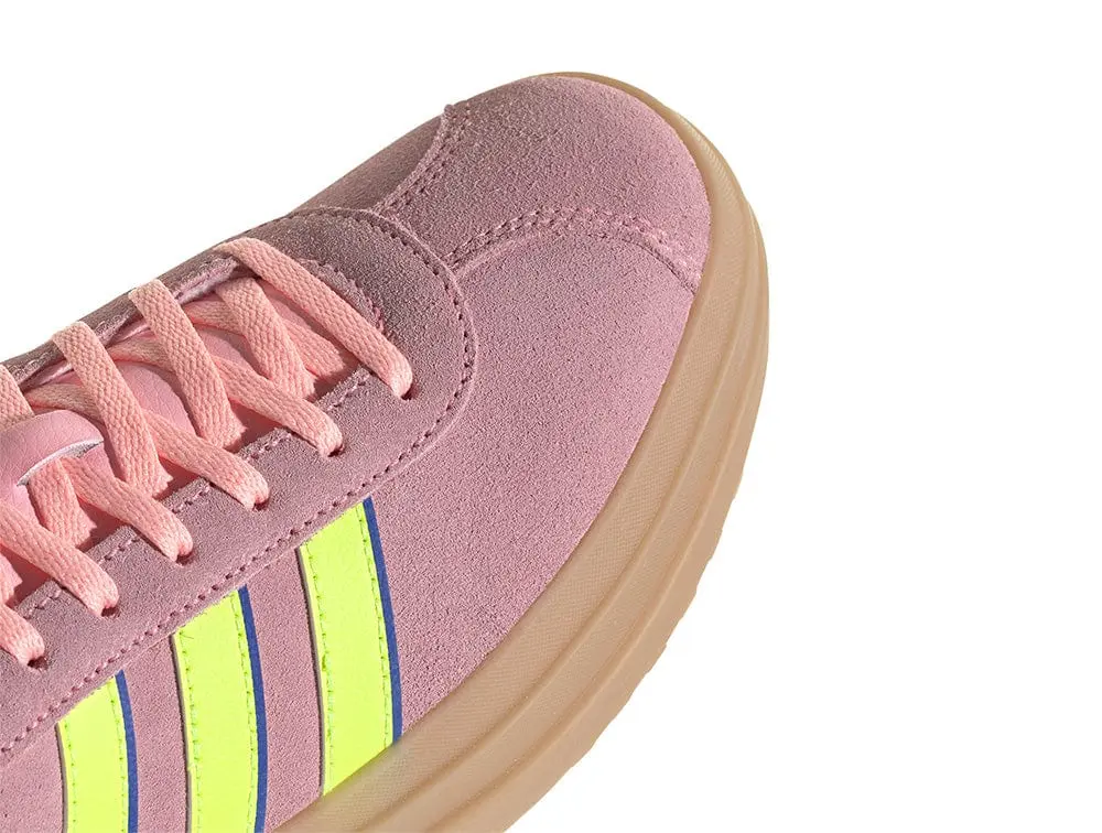 Zapatilla Adidas Vl Court Bold Mujer Rosado - Amarillo - Suela Gum - Image 2