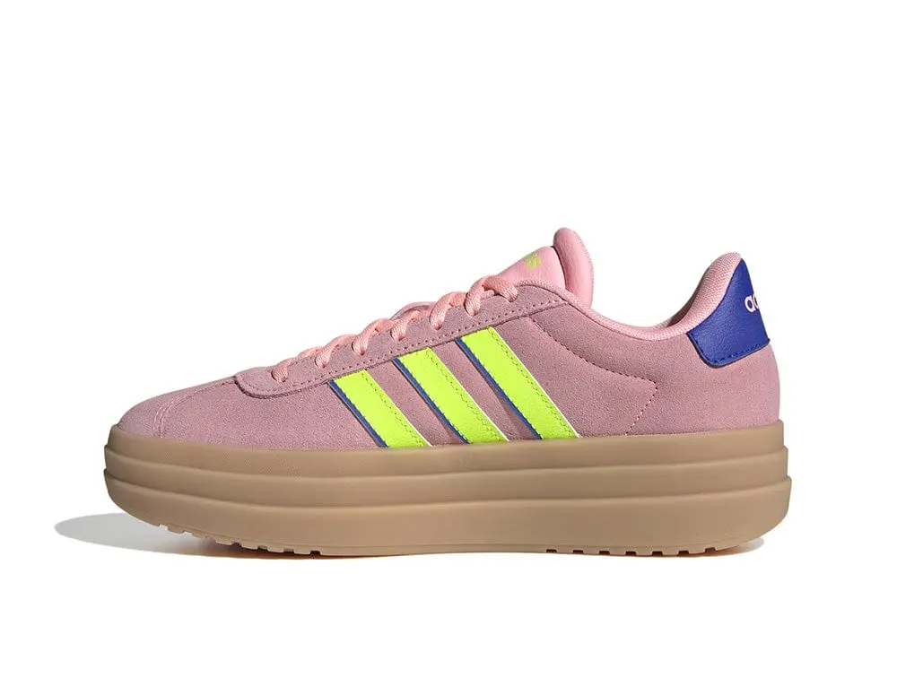 Zapatilla Adidas Vl Court Bold Mujer Rosado - Amarillo - Suela Gum - Image 3
