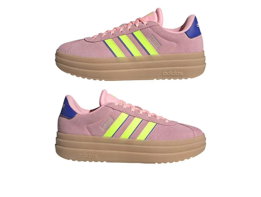 Zapatilla Adidas Vl Court Bold Mujer Rosado - Amarillo - Suela Gum - Image 5