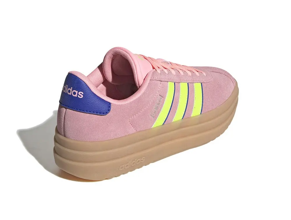 Zapatilla Adidas Vl Court Bold Mujer Rosado - Amarillo - Suela Gum - Image 7