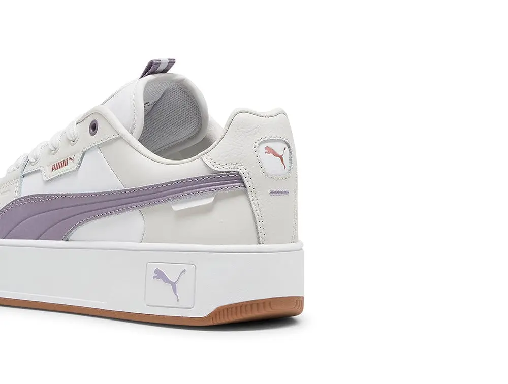 Zapatilla Carina Street Lux Mujer Blanco - Morado - Suela Gum - Image 6