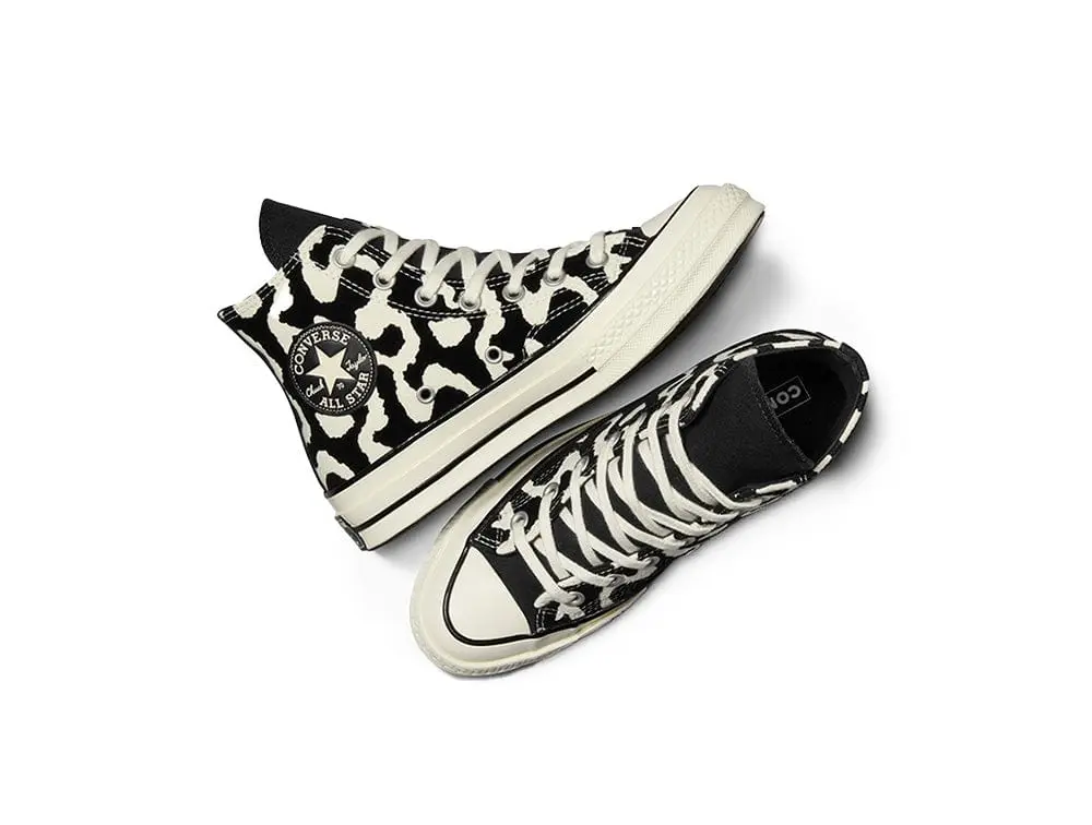 Zapatilla Converse Chuck 70 Lavish Leopard Mujer Negro - Blanco - Image 3