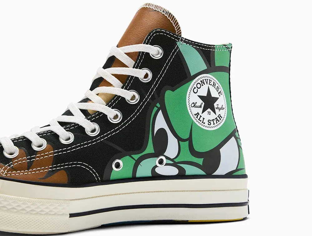 Zapatilla Converse Chuck 70 Hi Tom y Jerry Unisex Negro - Image 2