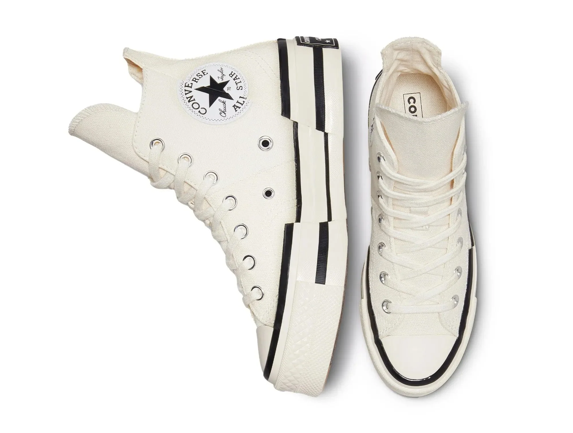 Zapatilla Converse Chuck 70 Plus Hi Unisex Blanco - Image 4