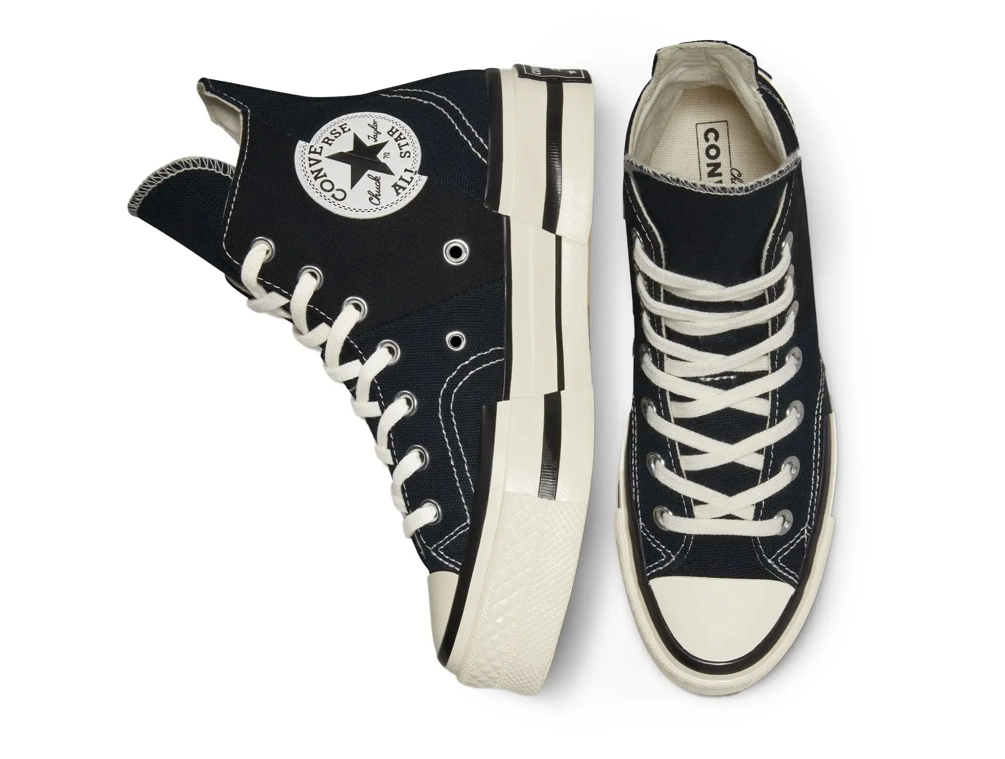 Zapatilla Converse Chuck 70 Plus Hi Unisex Negro - Image 4