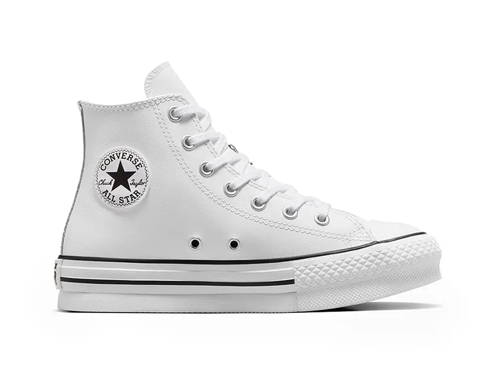 Zapatilla Converse Chuck Taylor Eva Lift Hi Niños Blanco