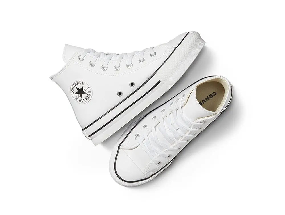 Zapatilla Converse Chuck Taylor Eva Lift Hi Niños Blanco - Image 4