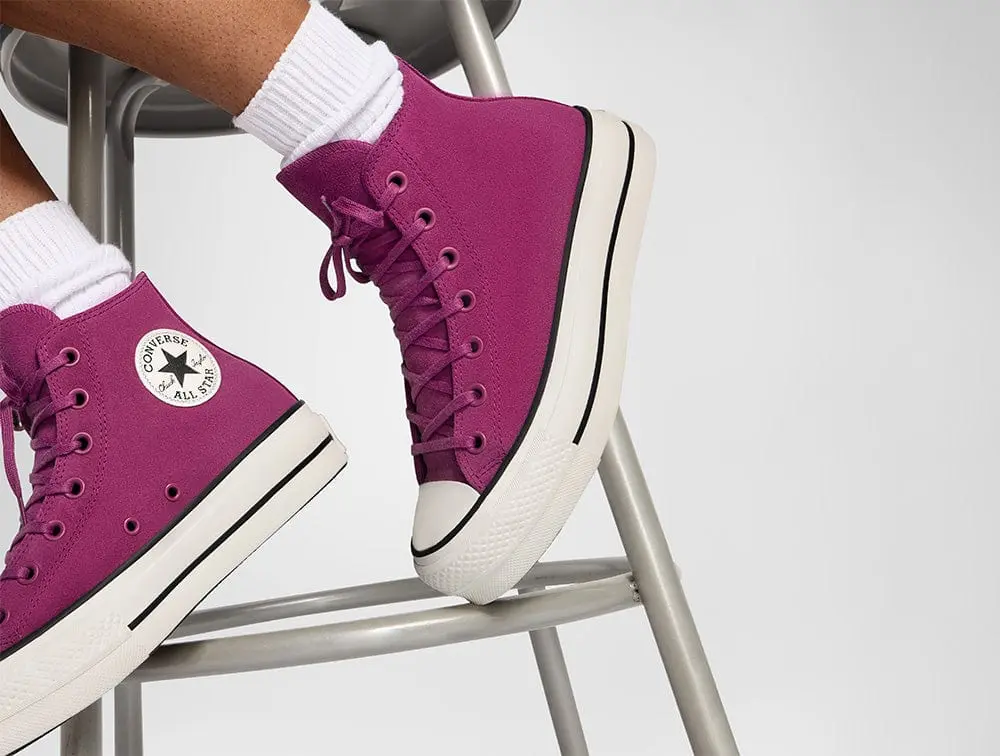 Zapatilla Converse Chuck Taylor PLataforma Crafted Color Mujer Lila - Image 2