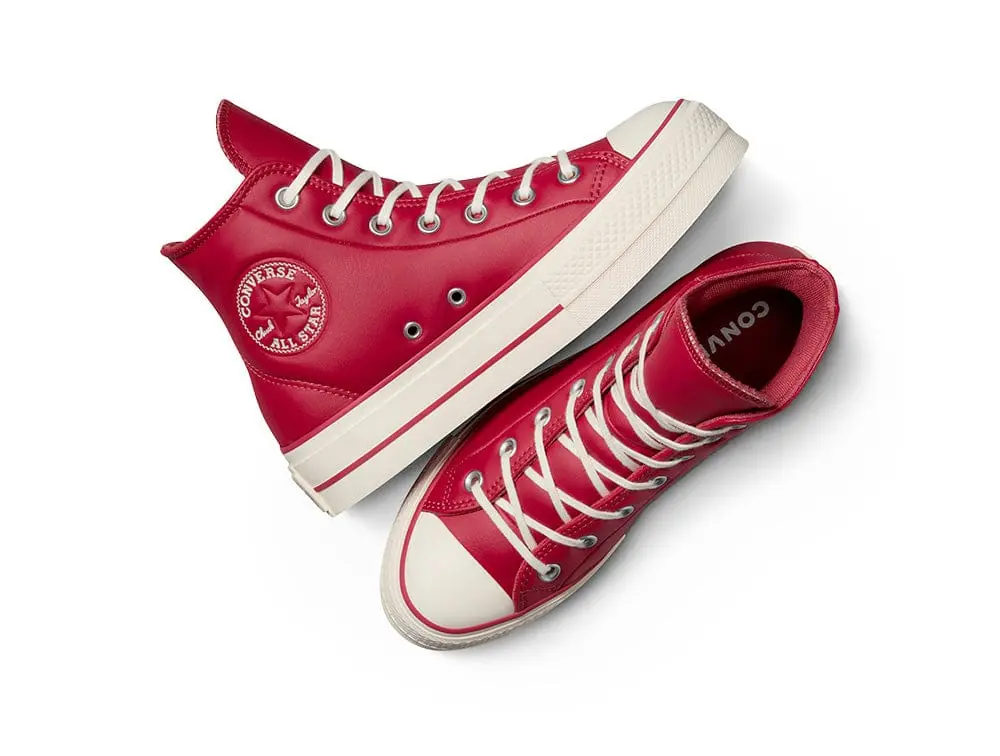Zapatilla Converse Chuck Taylor Plataforma Puff Mujer Rojo - Image 2