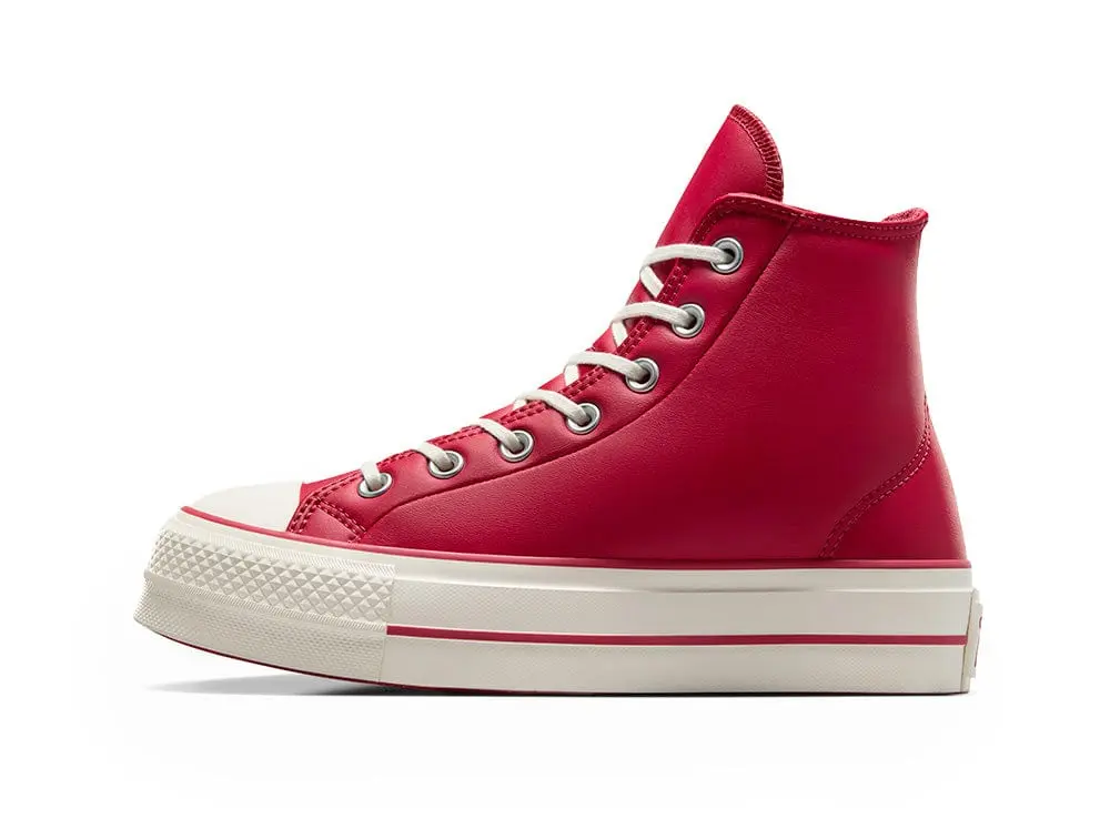 Zapatilla Converse Chuck Taylor Plataforma Puff Mujer Rojo - Image 3