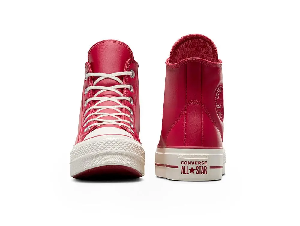Zapatilla Converse Chuck Taylor Plataforma Puff Mujer Rojo - Image 5