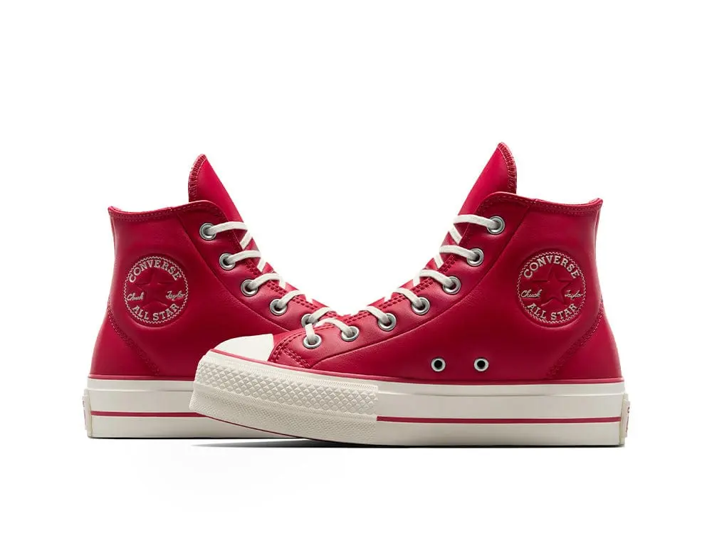 Zapatilla Converse Chuck Taylor Plataforma Puff Mujer Rojo - Image 6