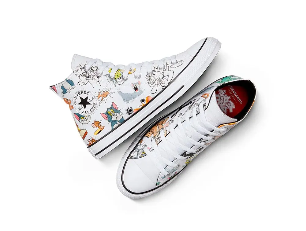 Zapatilla Converse Chuck Taylor Tom y Jerry Unisex Blanco - Image 4