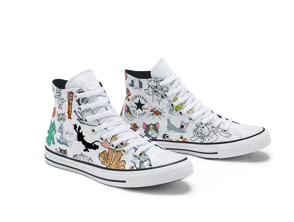 Zapatilla Converse Chuck Taylor Tom y Jerry Unisex Blanco - Image 6