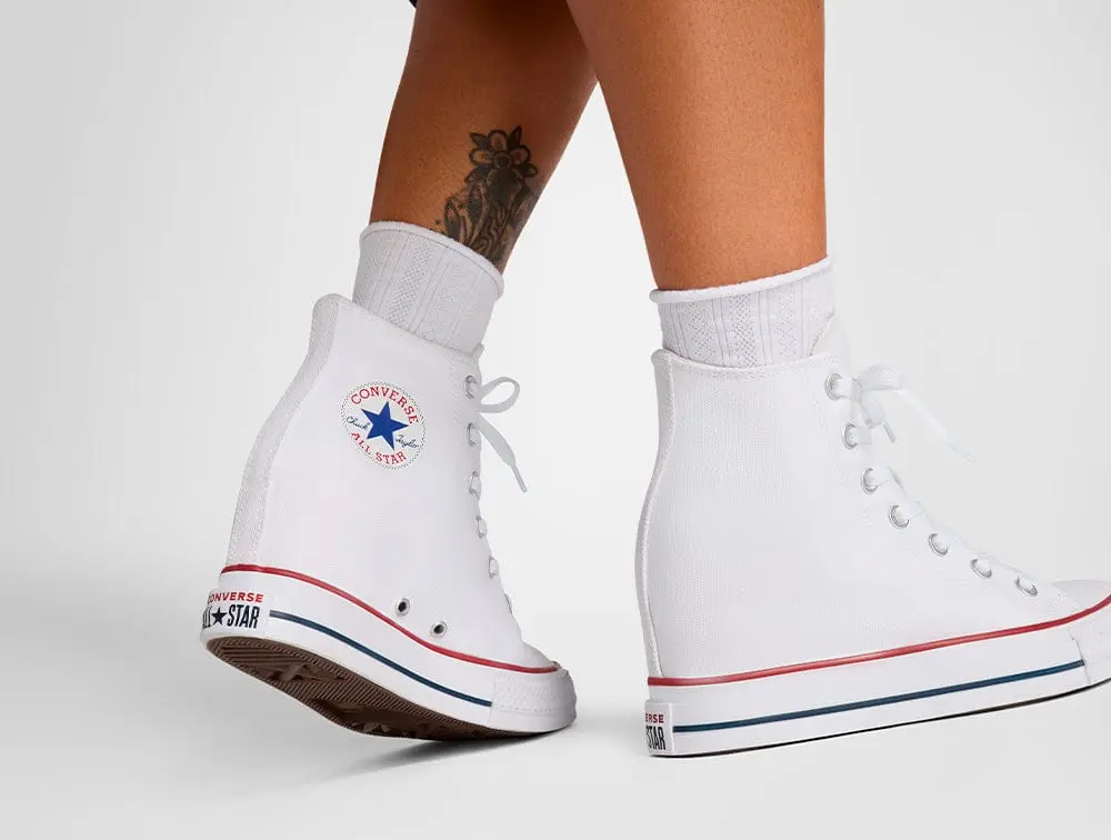 Zapatilla Converse Chuck Taylor Wedge Mujer Blanco - Image 2