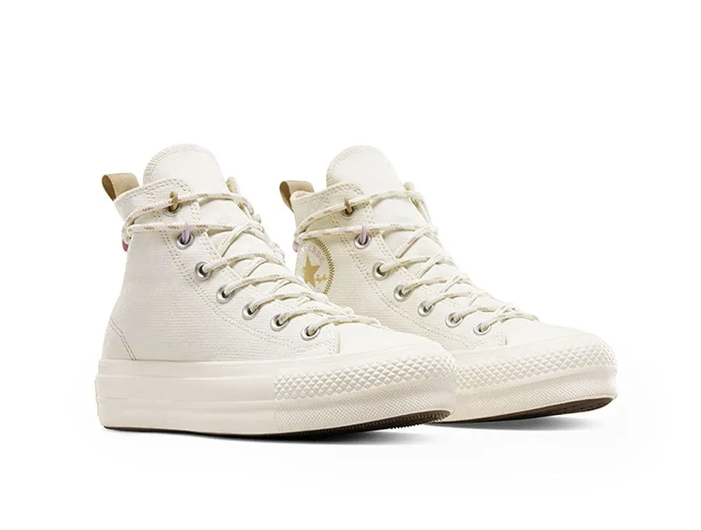 Zapatilla Converse Chuck Taylor Lift Mujer Beige - Image 4