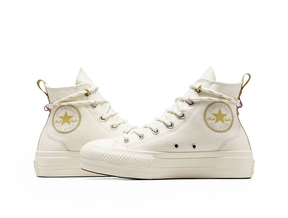 Zapatilla Converse Chuck Taylor Lift Mujer Beige - Image 6