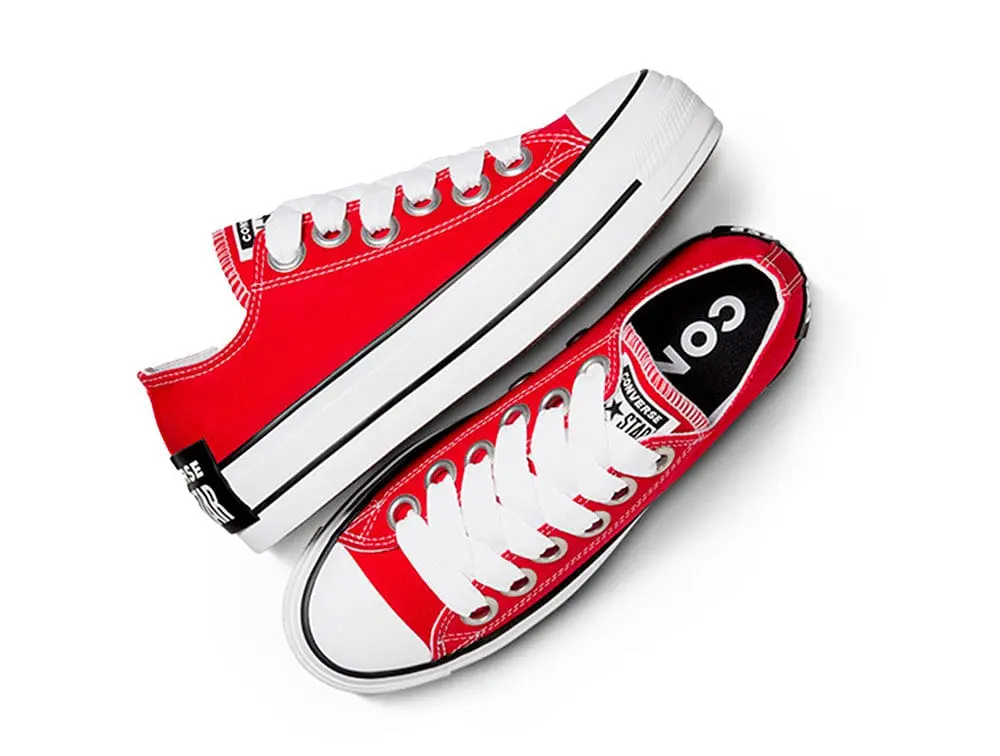 Zapatilla Converse Chuck Taylor Lift Sketch Mujer Rojo - Image 3