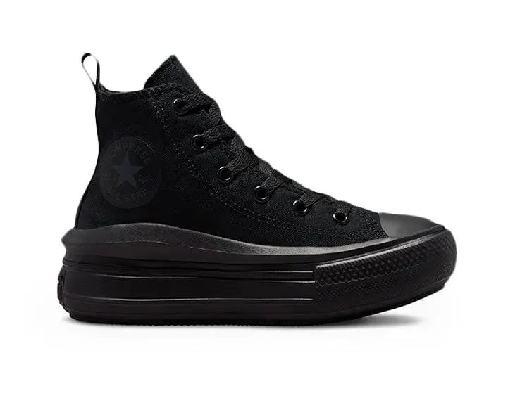 Zapatilla Converse Chuck Taylor Move Plataforma Niños Mono Negro