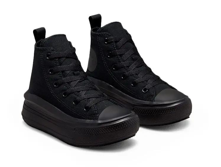 Zapatilla Converse Chuck Taylor Move Plataforma Niños Mono Negro - Image 2