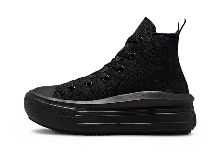 Zapatilla Converse Chuck Taylor Move Plataforma Niños Mono Negro - Image 4