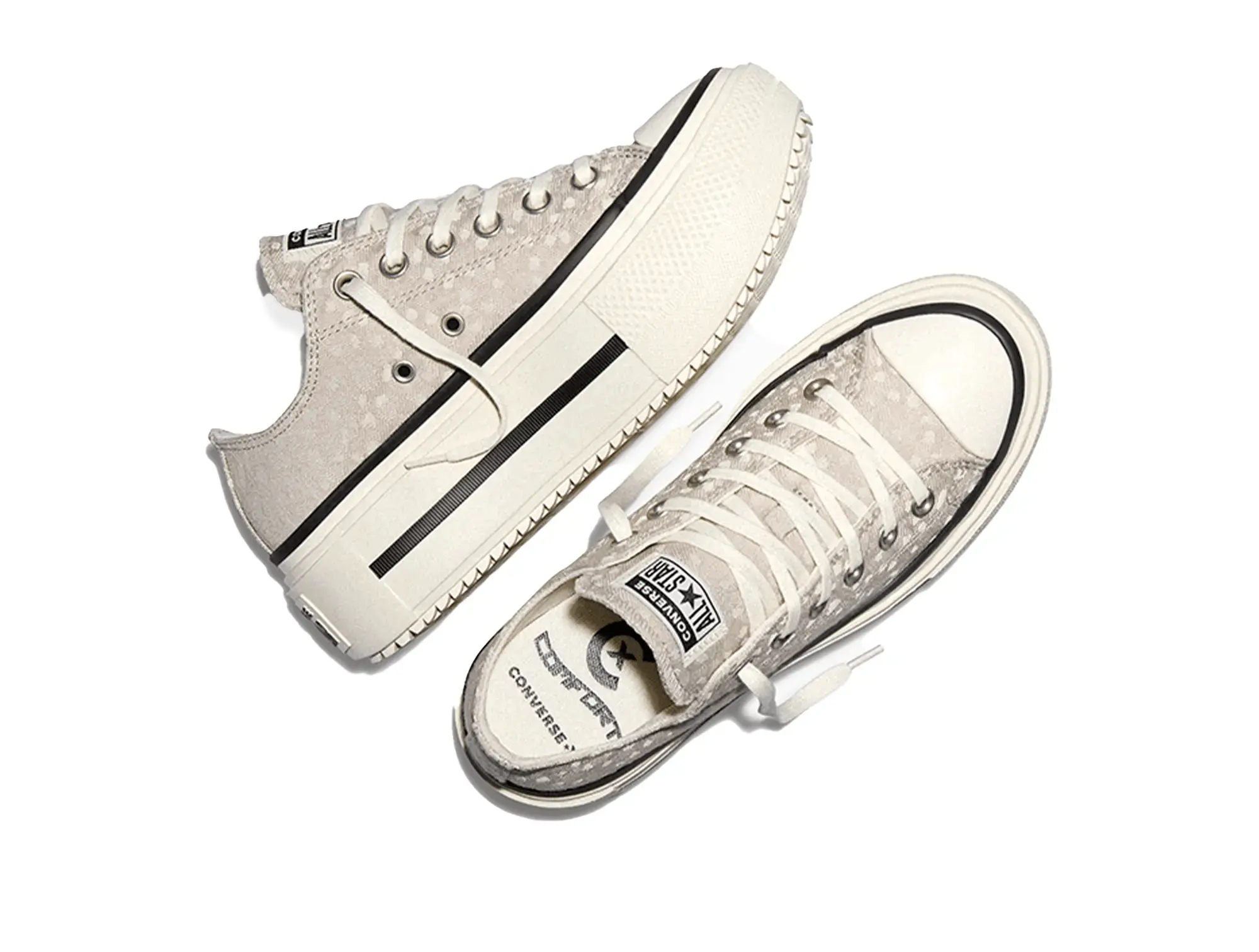 Zapatilla Converse Double Stack Mujer Beige - Image 3