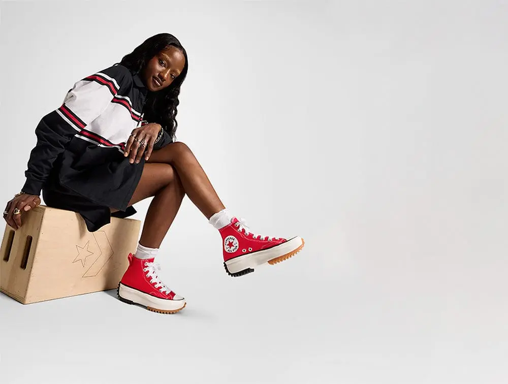 Zapatilla Converse Run Star Hike Sketch Mujer Rojo - Image 9