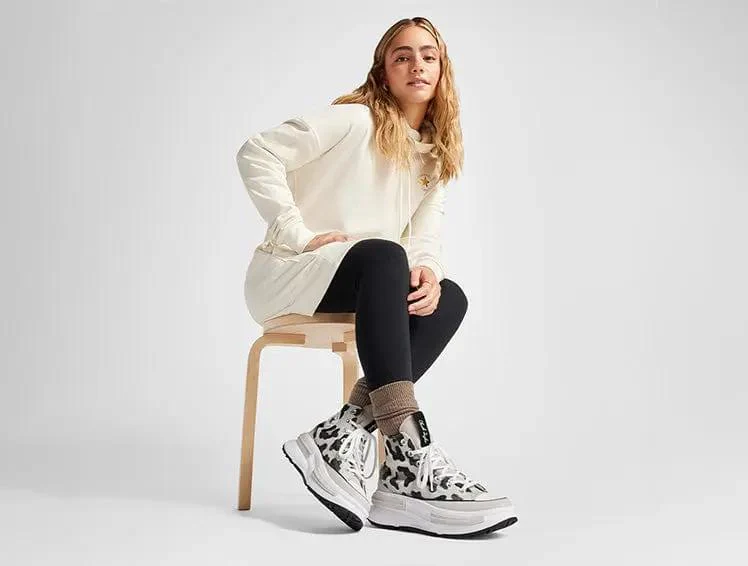 Zapatilla Converse Run Star Legacy Leopard Love Mujer Blanco - Image 3