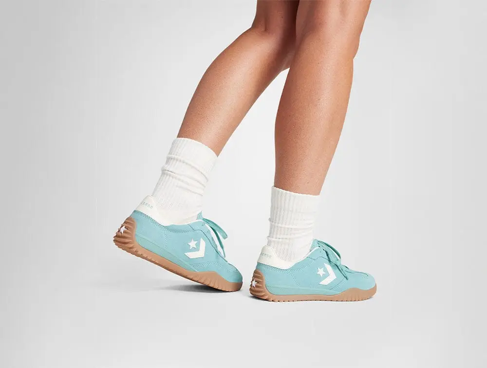 Zapatilla Converse Run Star Trainer Mujer Celeste - Blanco - Suela Gum - Image 4