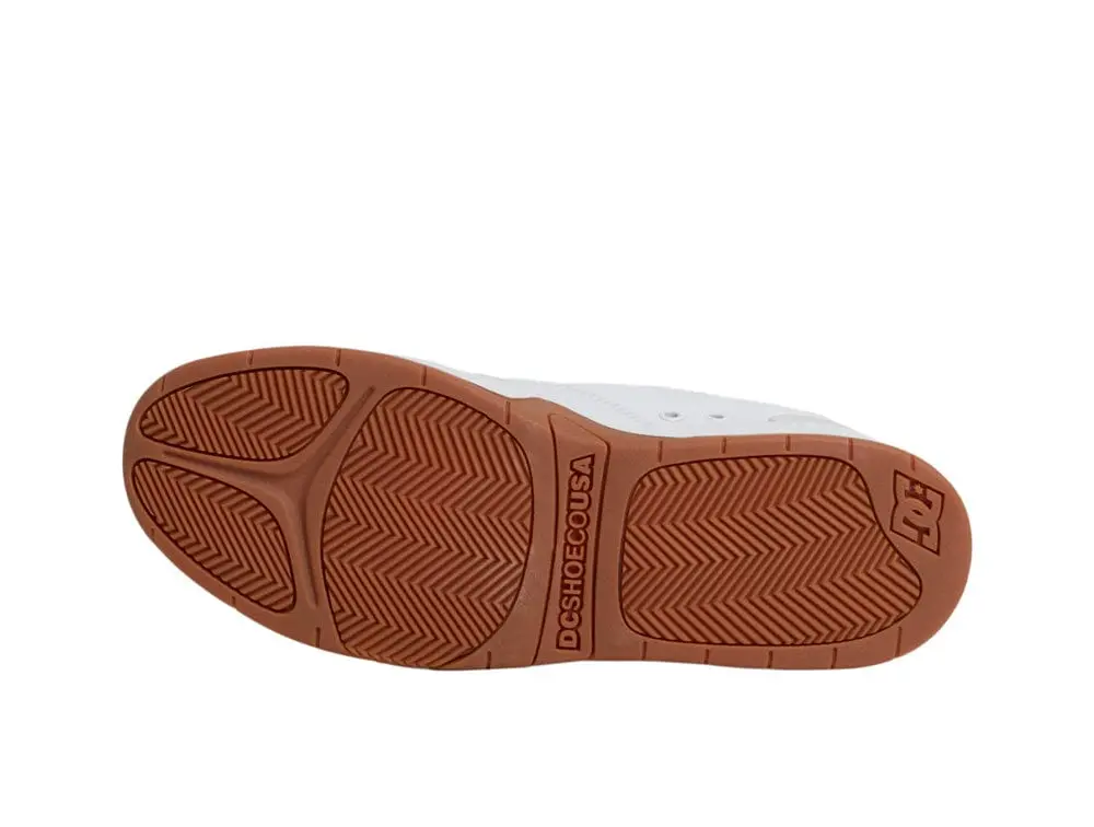 Zapatilla Dc Ascend Lth Hombre Blanco Suela Gum - Image 8