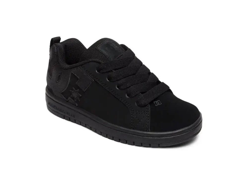 Zapatilla Dc Court Graffik Niños Mono Negro - Image 2