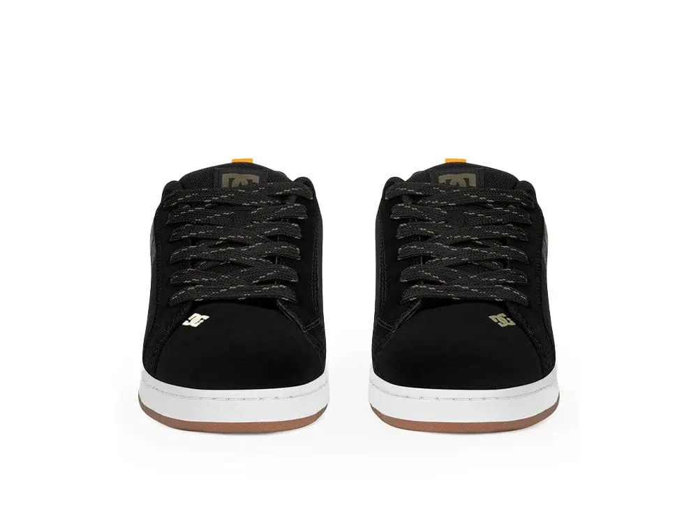 Zapatilla Dc Court Graffik Sq Hombre Negro-Olivo - Image 4