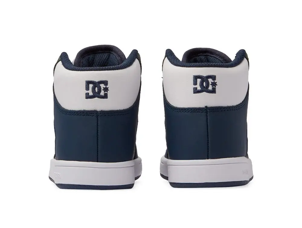 Zapatilla Dc Manteca 4 Hi Niños Blanco-Azul-Verde - Image 5