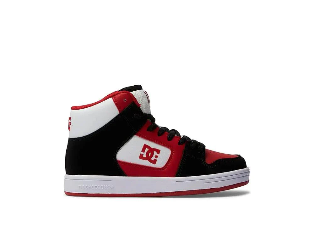 Zapatilla Dc Manteca 4 Hi Niños Rojo